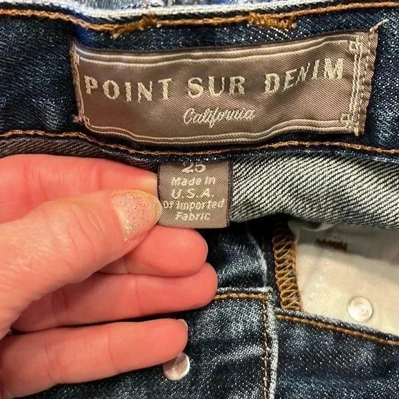 Point Sur Denim Jeans Size 25 - Picture 10 of 11